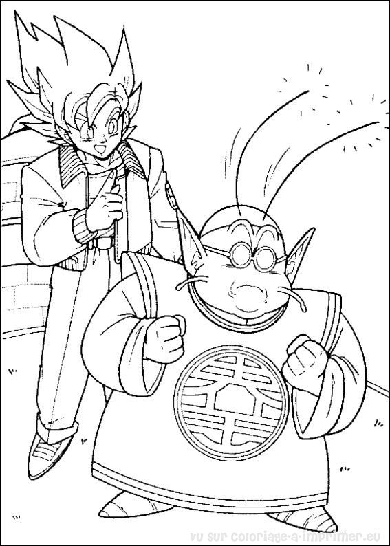 Dessin à colorier: Dragon Ball Z (Dessins Animés) #38830 - Coloriages à Imprimer Gratuits