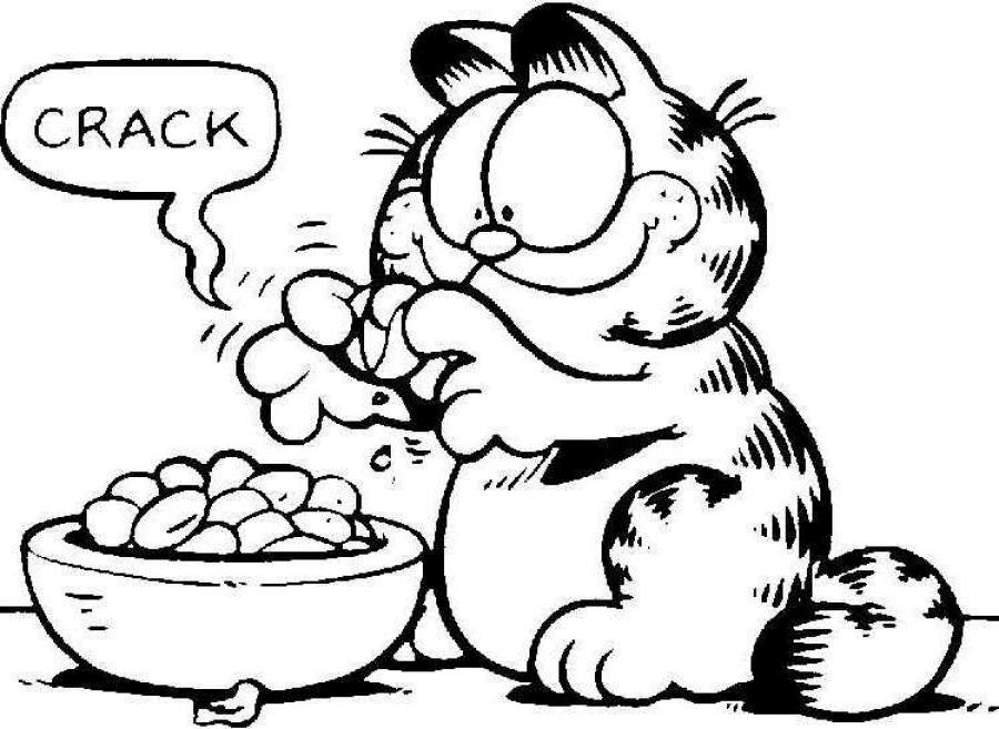 Dessin à colorier: Garfield (Dessins Animés) #26110 - Coloriages à Imprimer Gratuits
