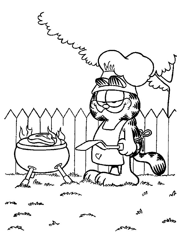 Dessin à colorier: Garfield (Dessins Animés) #26111 - Coloriages à Imprimer Gratuits