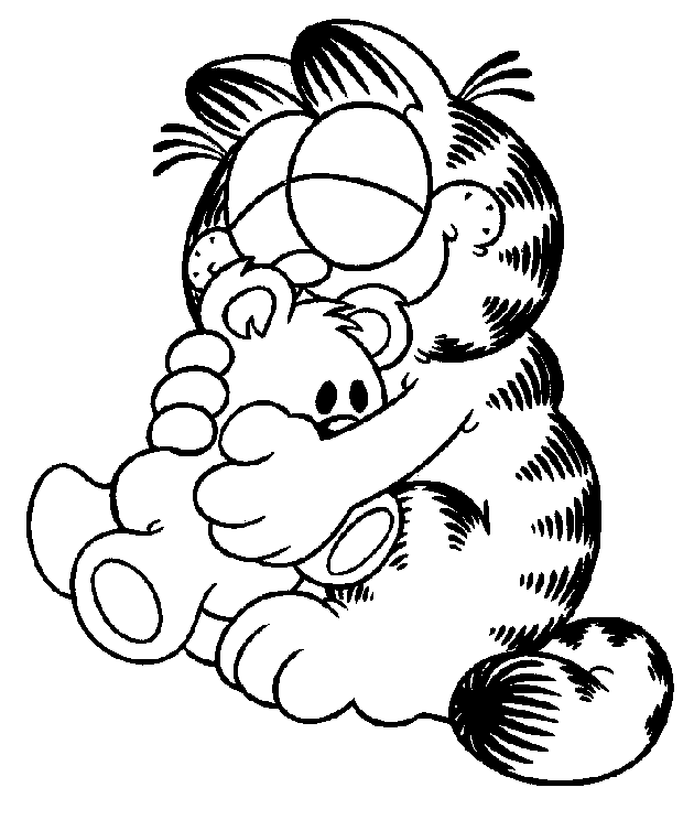 Dessin à colorier: Garfield (Dessins Animés) #26123 - Coloriages à Imprimer Gratuits