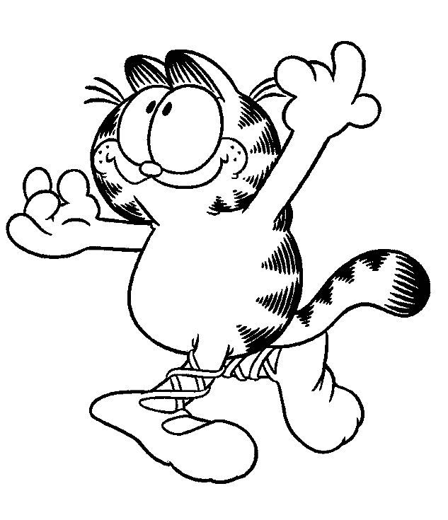 Dessin à colorier: Garfield (Dessins Animés) #26127 - Coloriages à Imprimer Gratuits