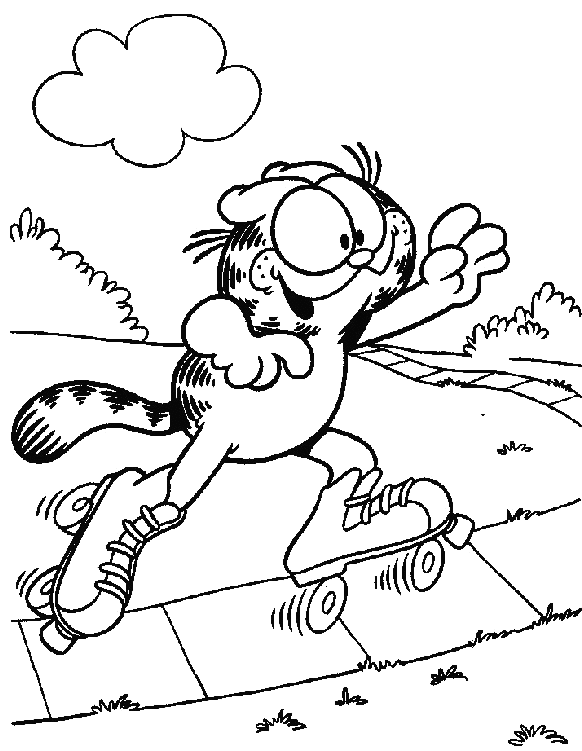 Dessin à colorier: Garfield (Dessins Animés) #26151 - Coloriages à Imprimer Gratuits