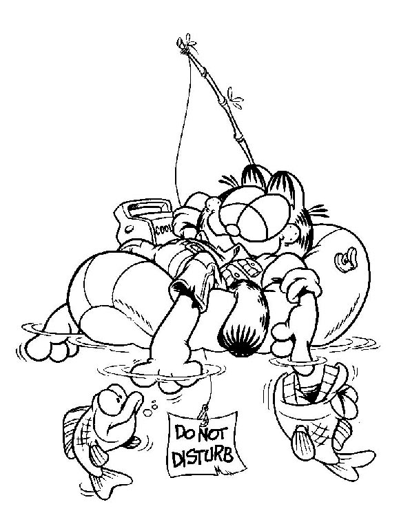 Dessin à colorier: Garfield (Dessins Animés) #26168 - Coloriages à Imprimer Gratuits