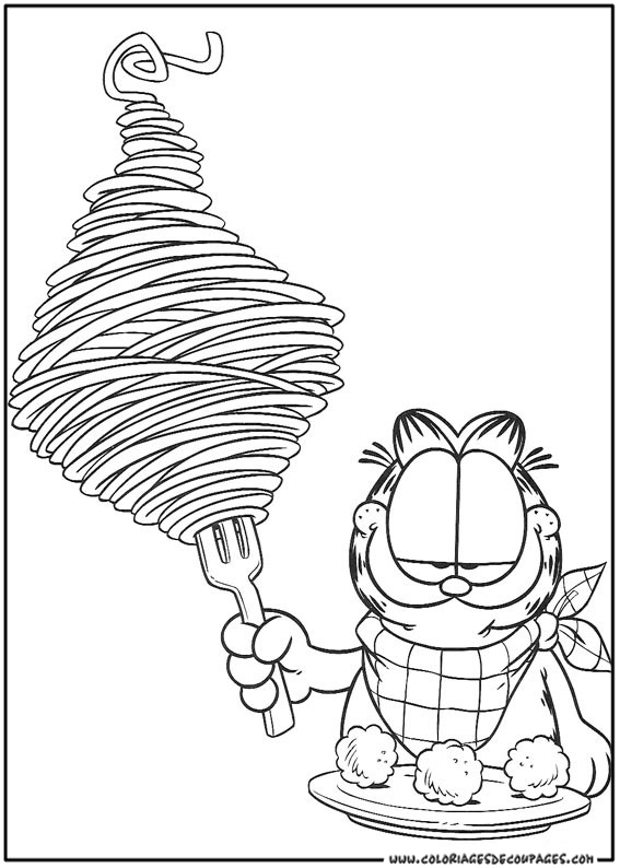 Dessin à colorier: Garfield (Dessins Animés) #26202 - Coloriages à Imprimer Gratuits