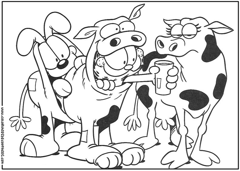 Dessin à colorier: Garfield (Dessins Animés) #26203 - Coloriages à Imprimer Gratuits