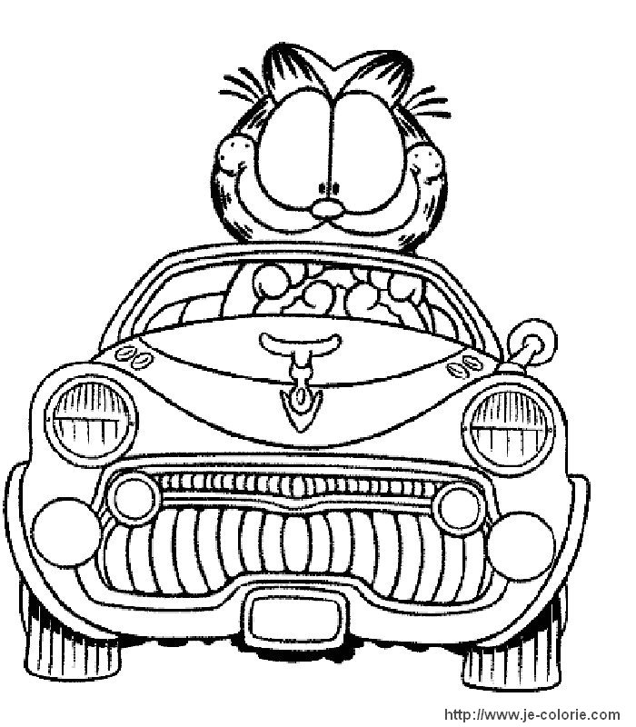 Dessin à colorier: Garfield (Dessins Animés) #26205 - Coloriages à Imprimer Gratuits