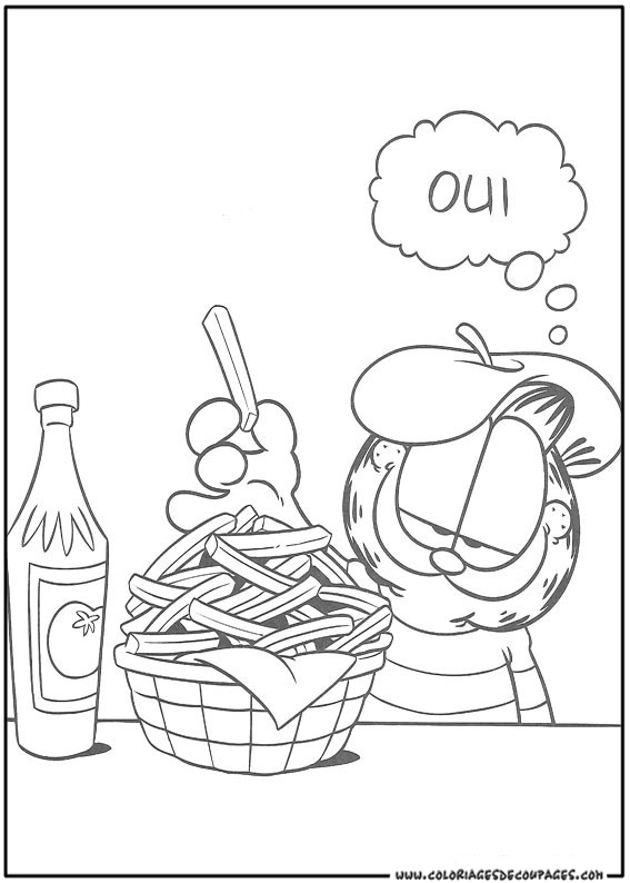 Dessin à colorier: Garfield (Dessins Animés) #26252 - Coloriages à Imprimer Gratuits