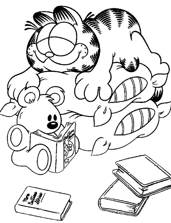 Dessin à colorier: Garfield (Dessins Animés) #26262 - Coloriages à Imprimer Gratuits