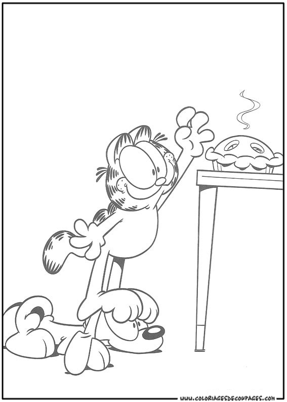 Dessin à colorier: Garfield (Dessins Animés) #26267 - Coloriages à Imprimer Gratuits