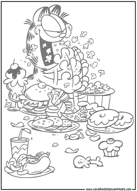 Dessin à colorier: Garfield (Dessins Animés) #26269 - Coloriages à Imprimer Gratuits