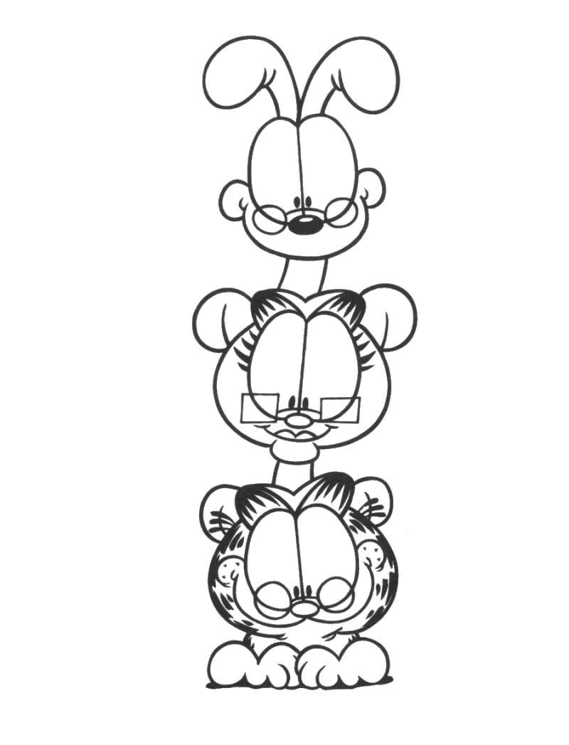Dessin à colorier: Garfield (Dessins Animés) #26281 - Coloriages à Imprimer Gratuits
