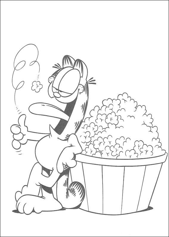 Dessin à colorier: Garfield (Dessins Animés) #26295 - Coloriages à Imprimer Gratuits
