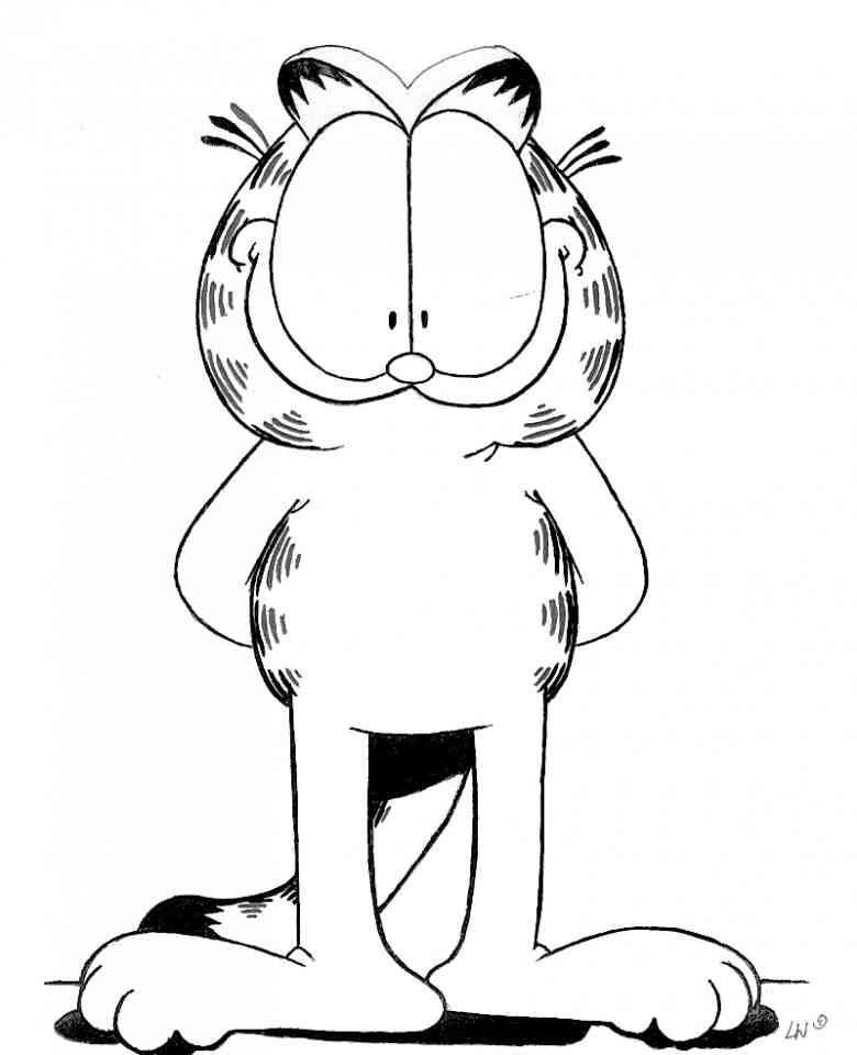 Coloriage Garfield #26296 (Dessins Animés) – Dessin à colorier