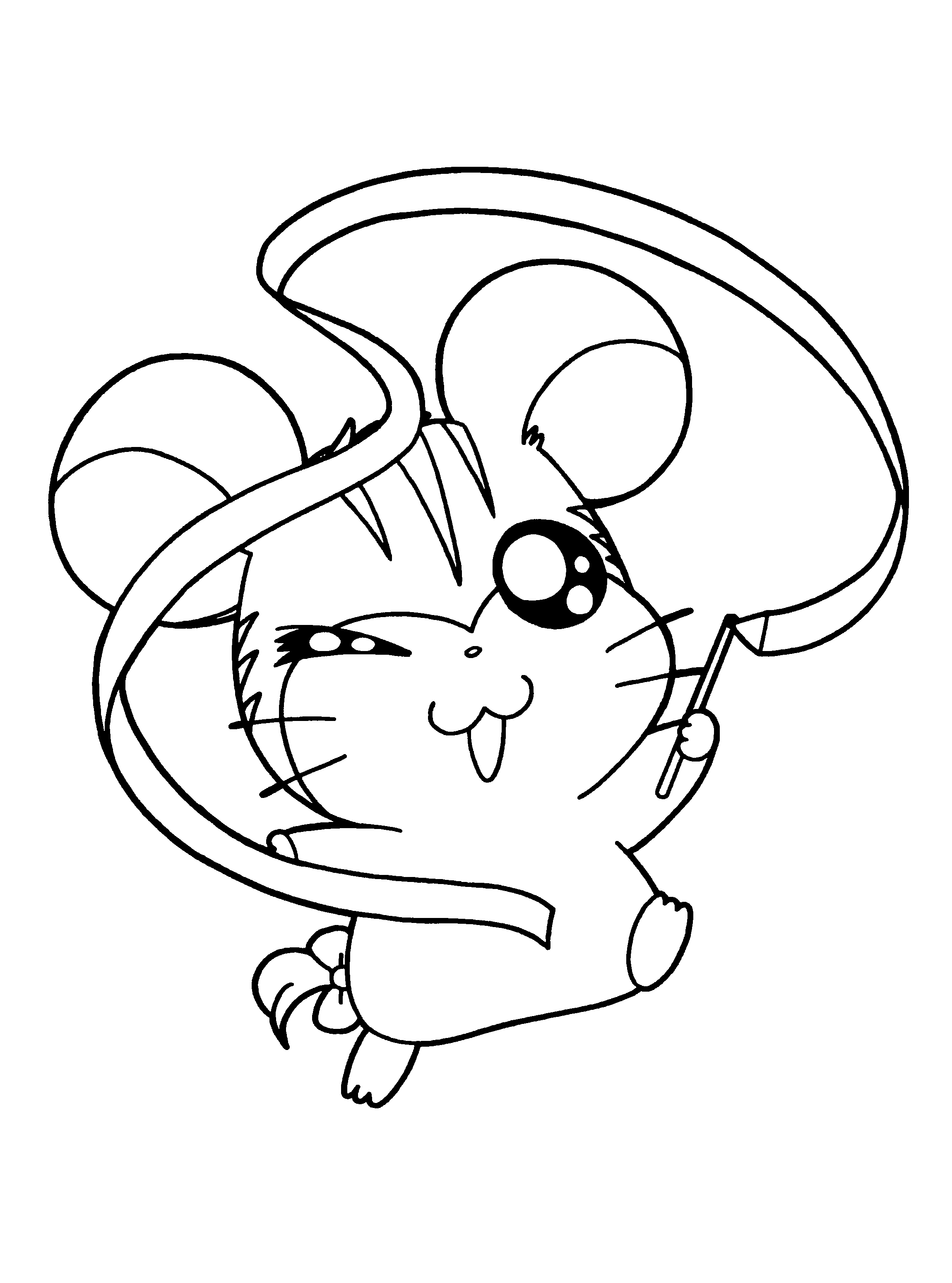 Dessin à colorier: Hamtaro (Dessins Animés) #39943 - Coloriages à Imprimer Gratuits