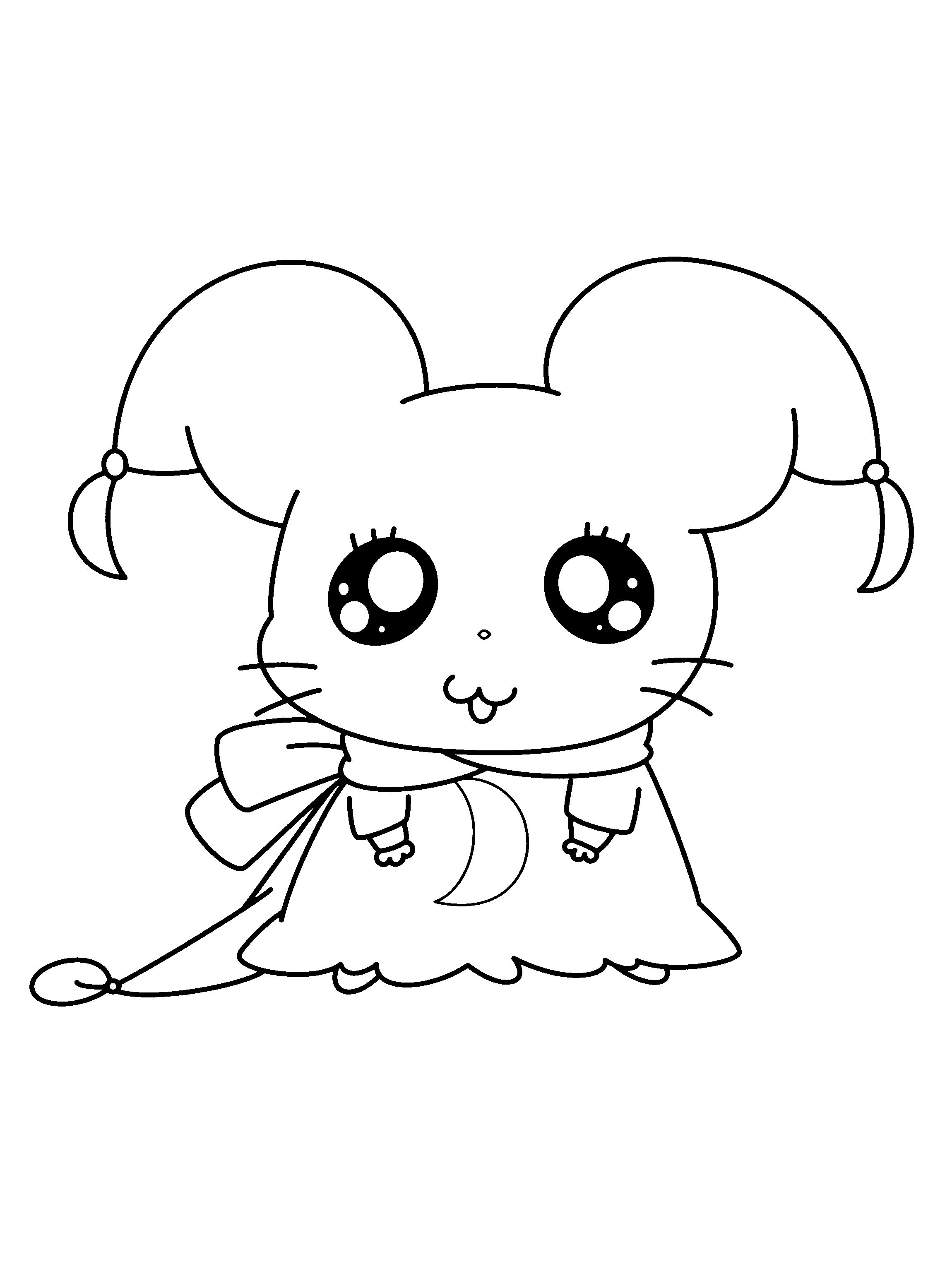 Dessin à colorier: Hamtaro (Dessins Animés) #39944 - Coloriages à Imprimer Gratuits