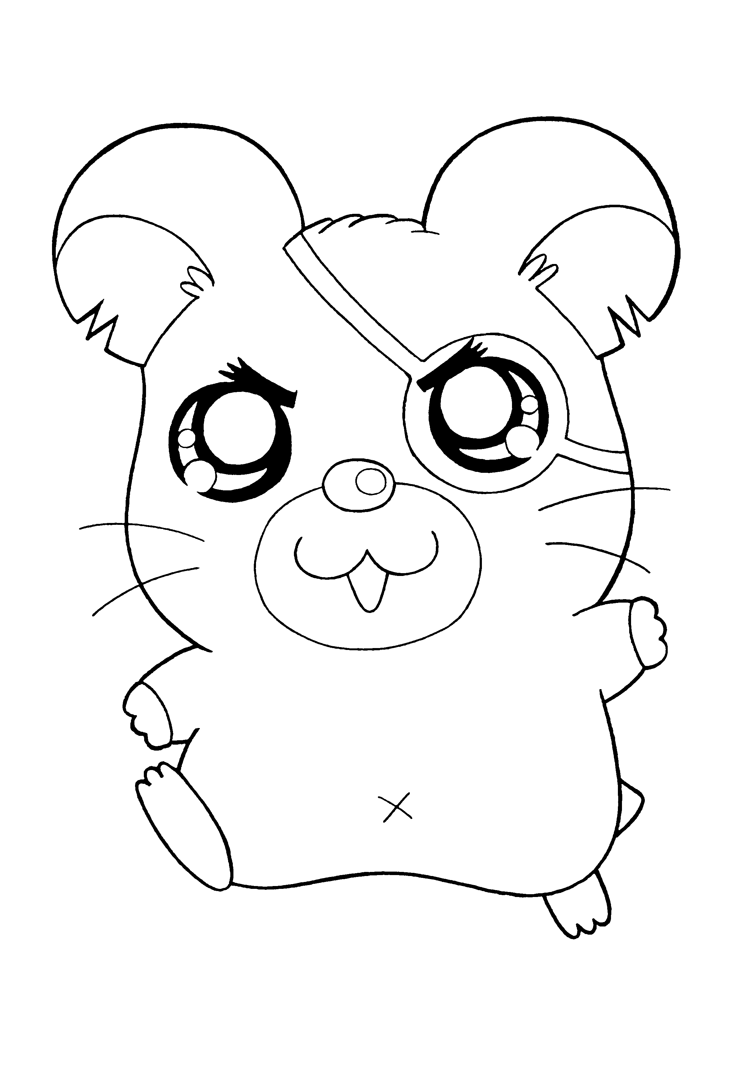 Dessin à colorier: Hamtaro (Dessins Animés) #39949 - Coloriages à Imprimer Gratuits