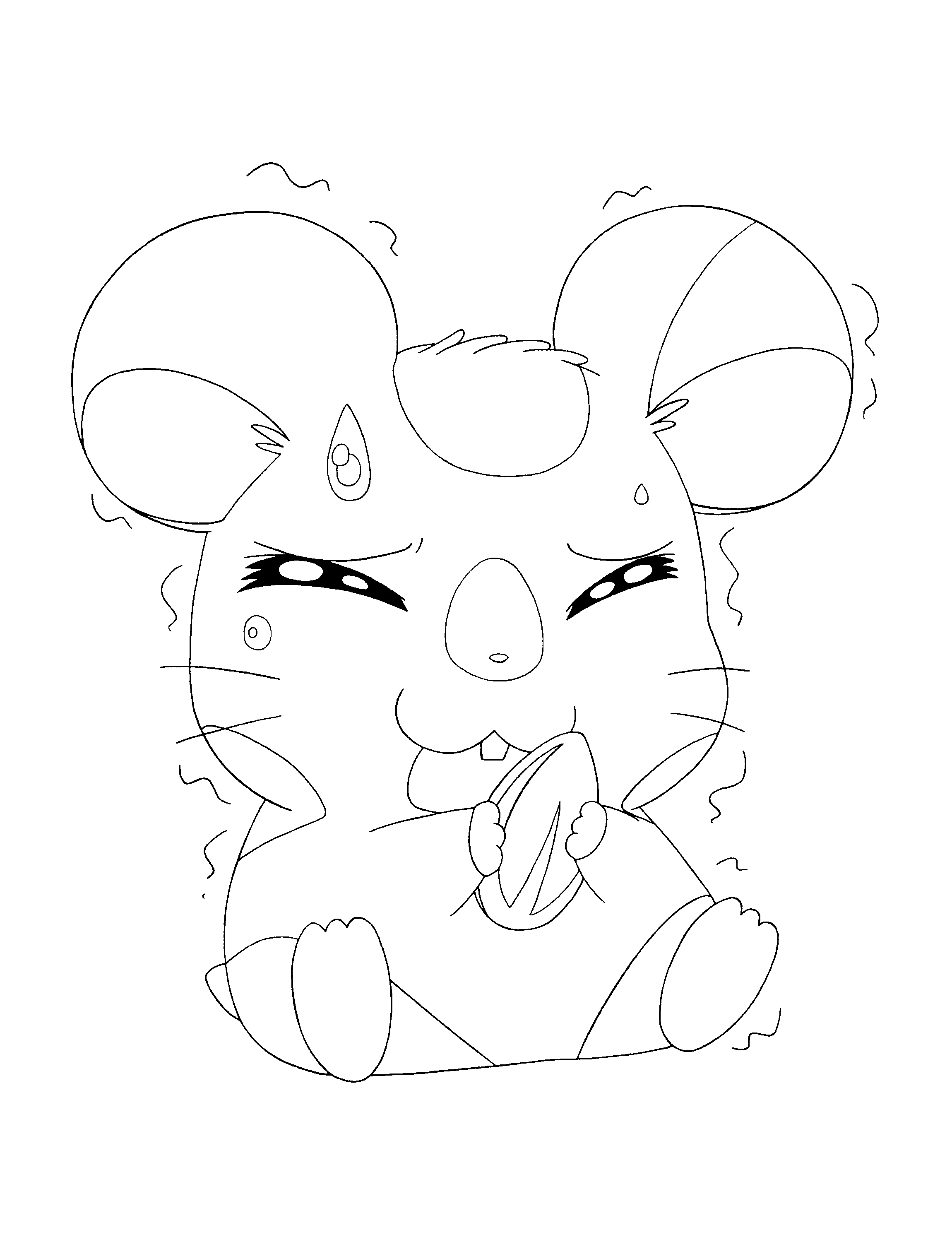 Dessin à colorier: Hamtaro (Dessins Animés) #39957 - Coloriages à Imprimer Gratuits