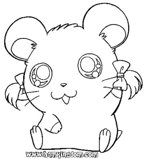 Dessin à colorier: Hamtaro (Dessins Animés) #39964 - Coloriages à Imprimer Gratuits