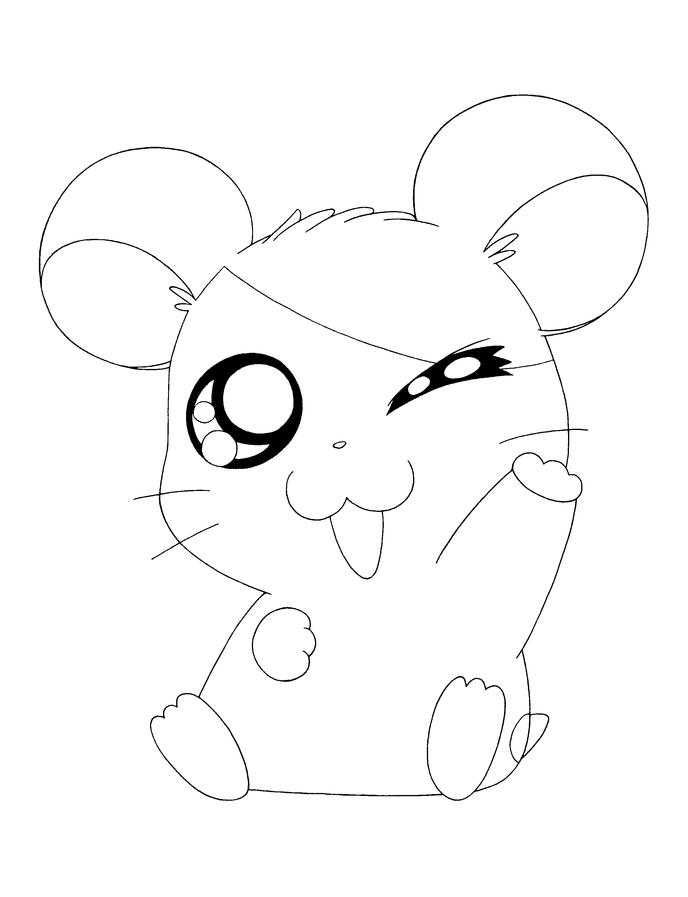 Dessin à colorier: Hamtaro (Dessins Animés) #39967 - Coloriages à Imprimer Gratuits