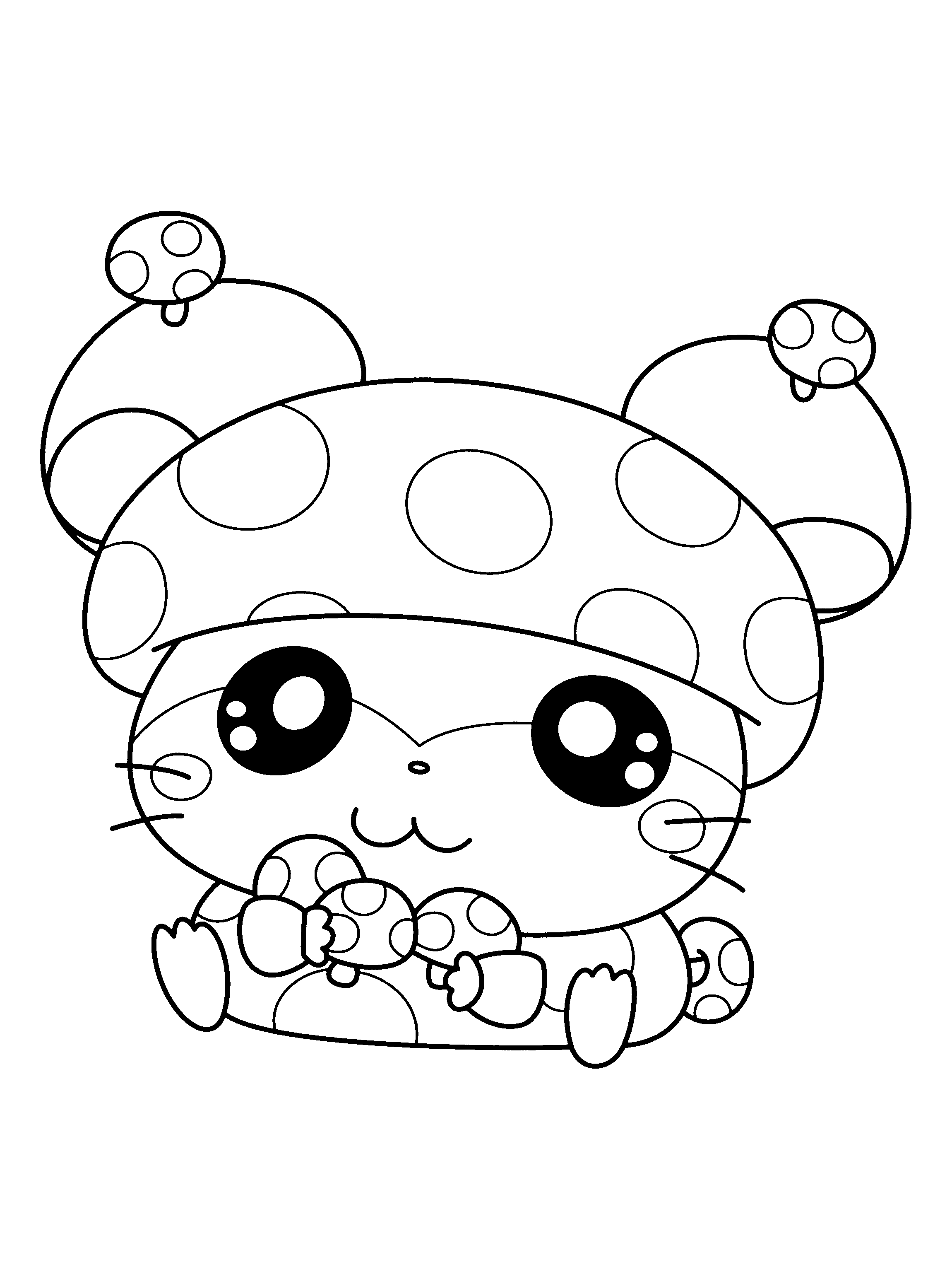 Dessin à colorier: Hamtaro (Dessins Animés) #39971 - Coloriages à Imprimer Gratuits