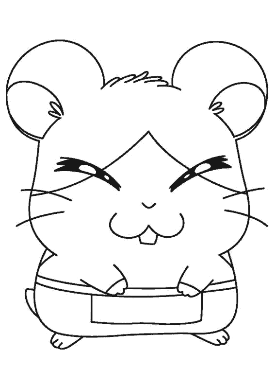 Dessin à colorier: Hamtaro (Dessins Animés) #39973 - Coloriages à Imprimer Gratuits