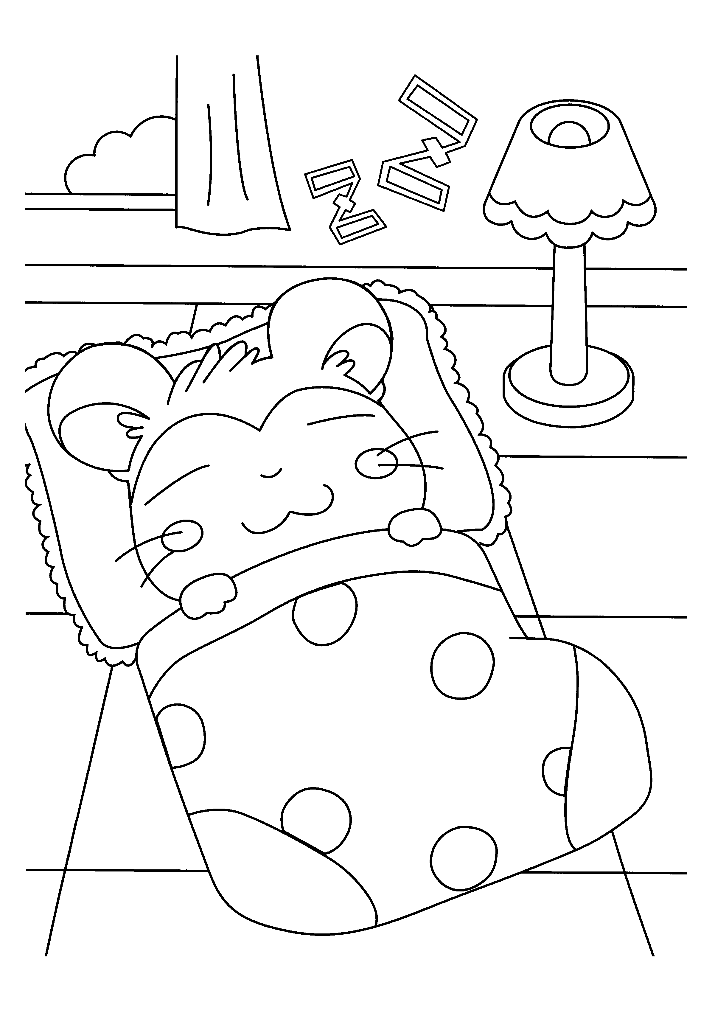 Dessin à colorier: Hamtaro (Dessins Animés) #39978 - Coloriages à Imprimer Gratuits