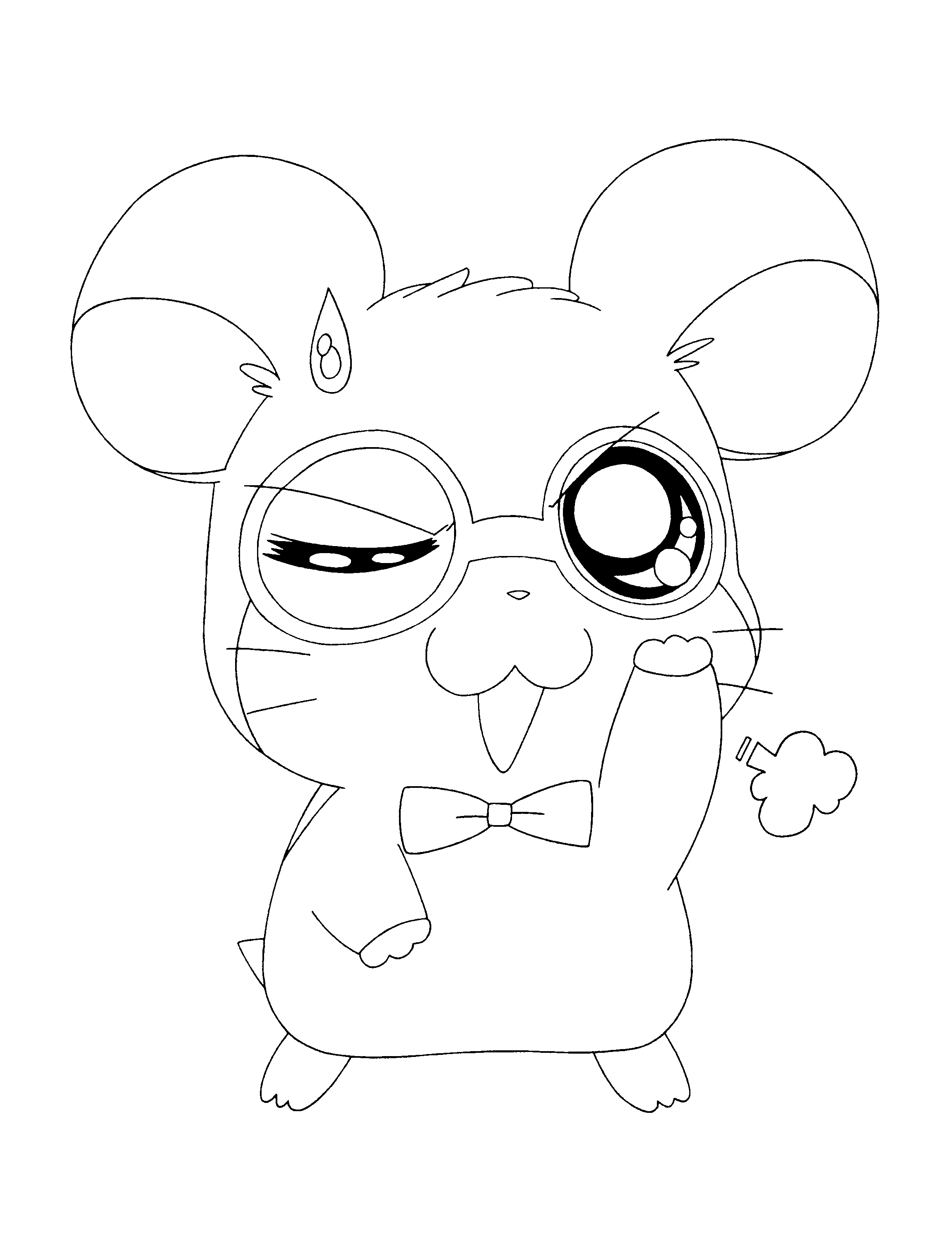 Dessin à colorier: Hamtaro (Dessins Animés) #39988 - Coloriages à Imprimer Gratuits