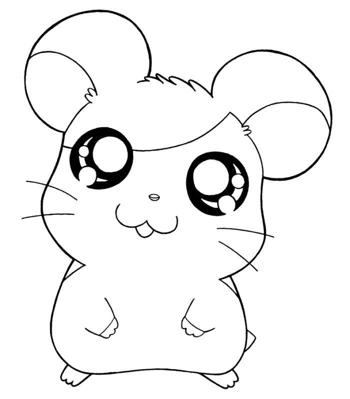 Dessin à colorier: Hamtaro (Dessins Animés) #39991 - Coloriages à Imprimer Gratuits