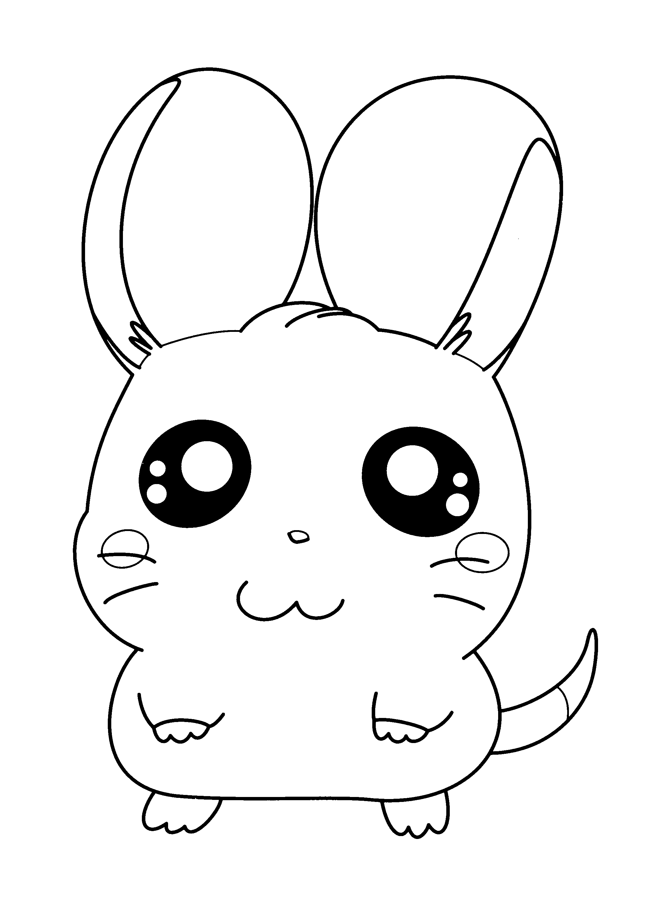 Dessin à colorier: Hamtaro (Dessins Animés) #39993 - Coloriages à Imprimer Gratuits