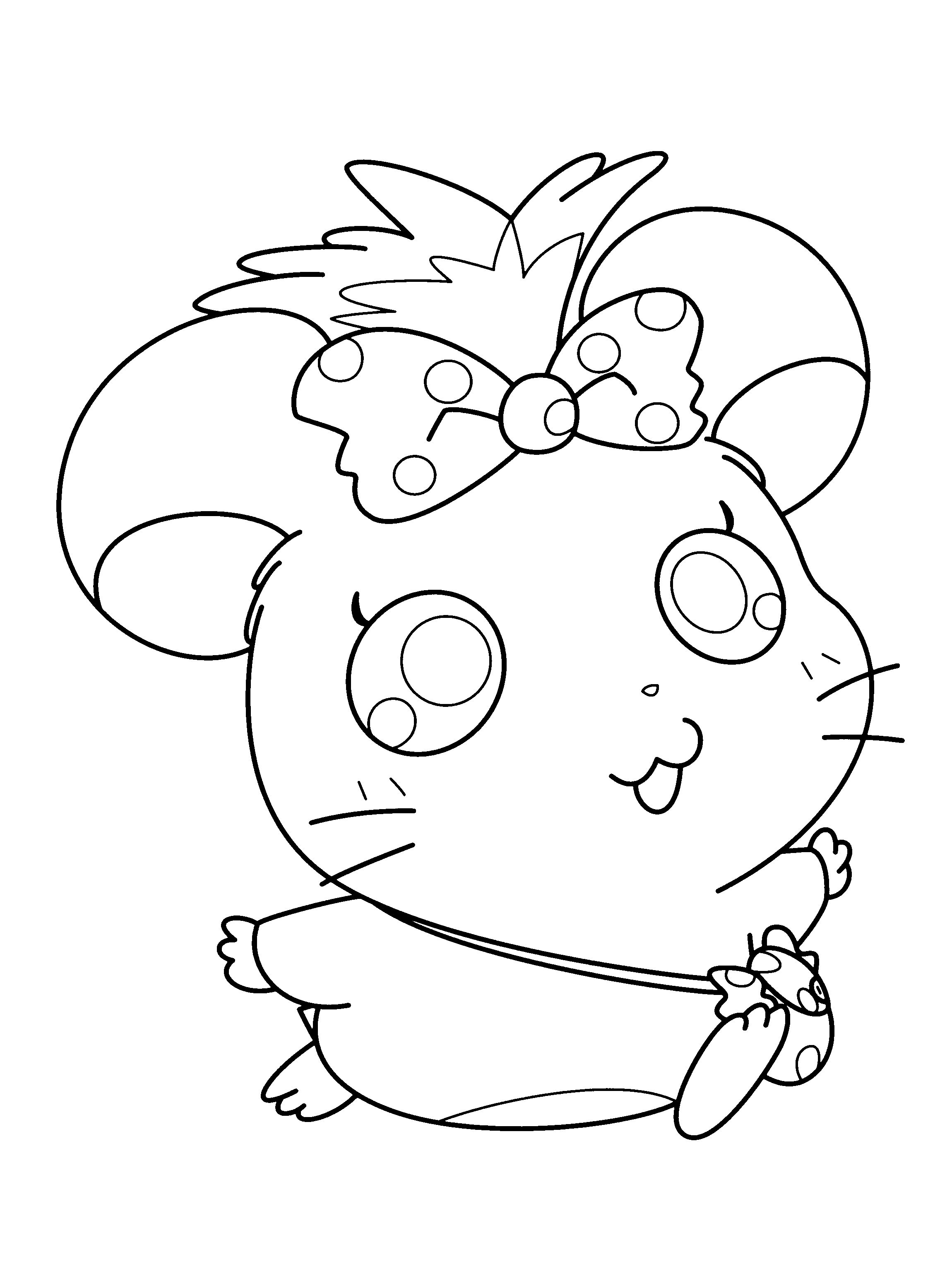 Dessin à colorier: Hamtaro (Dessins Animés) #39996 - Coloriages à Imprimer Gratuits