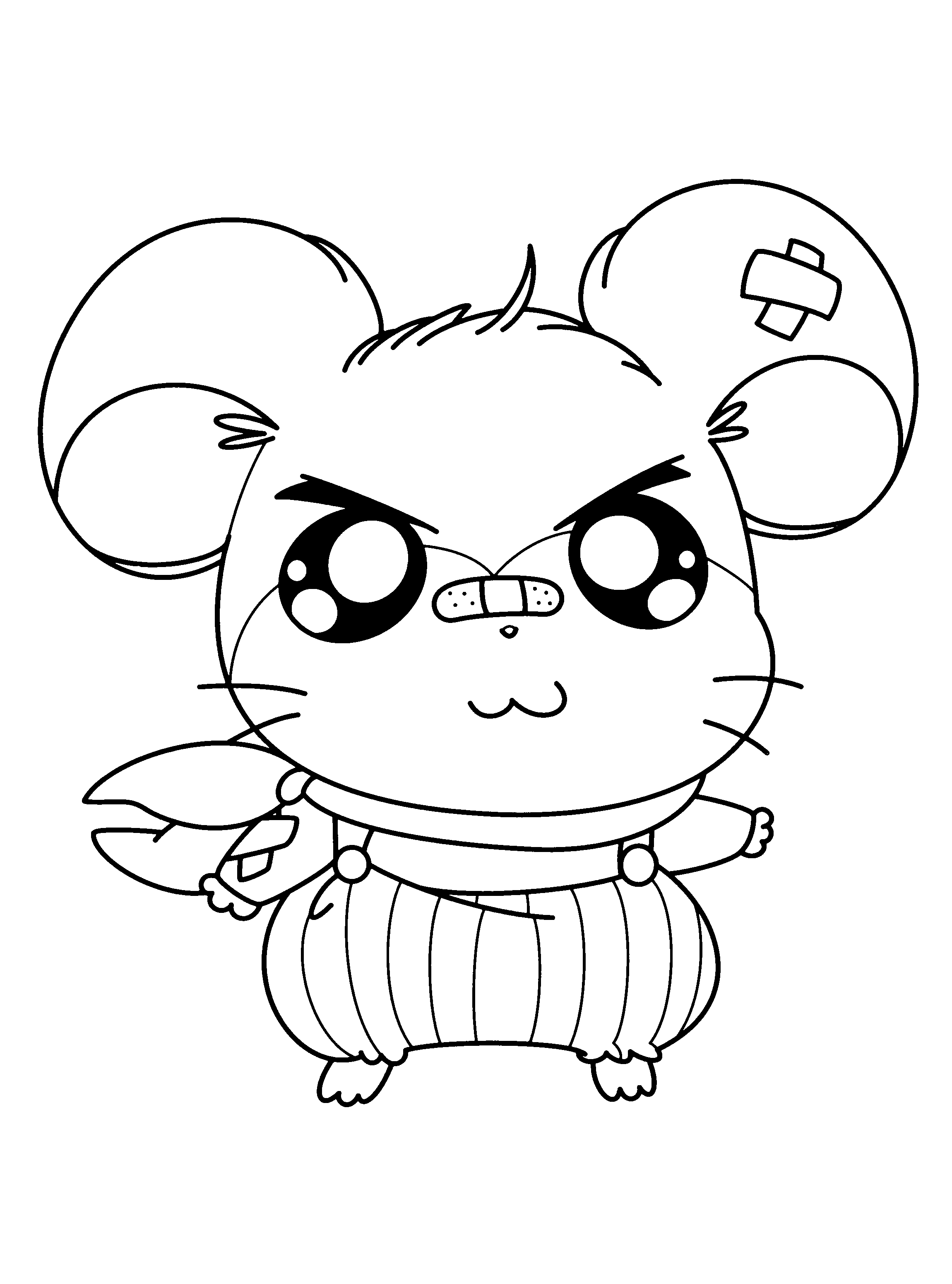 Dessin à colorier: Hamtaro (Dessins Animés) #40000 - Coloriages à Imprimer Gratuits