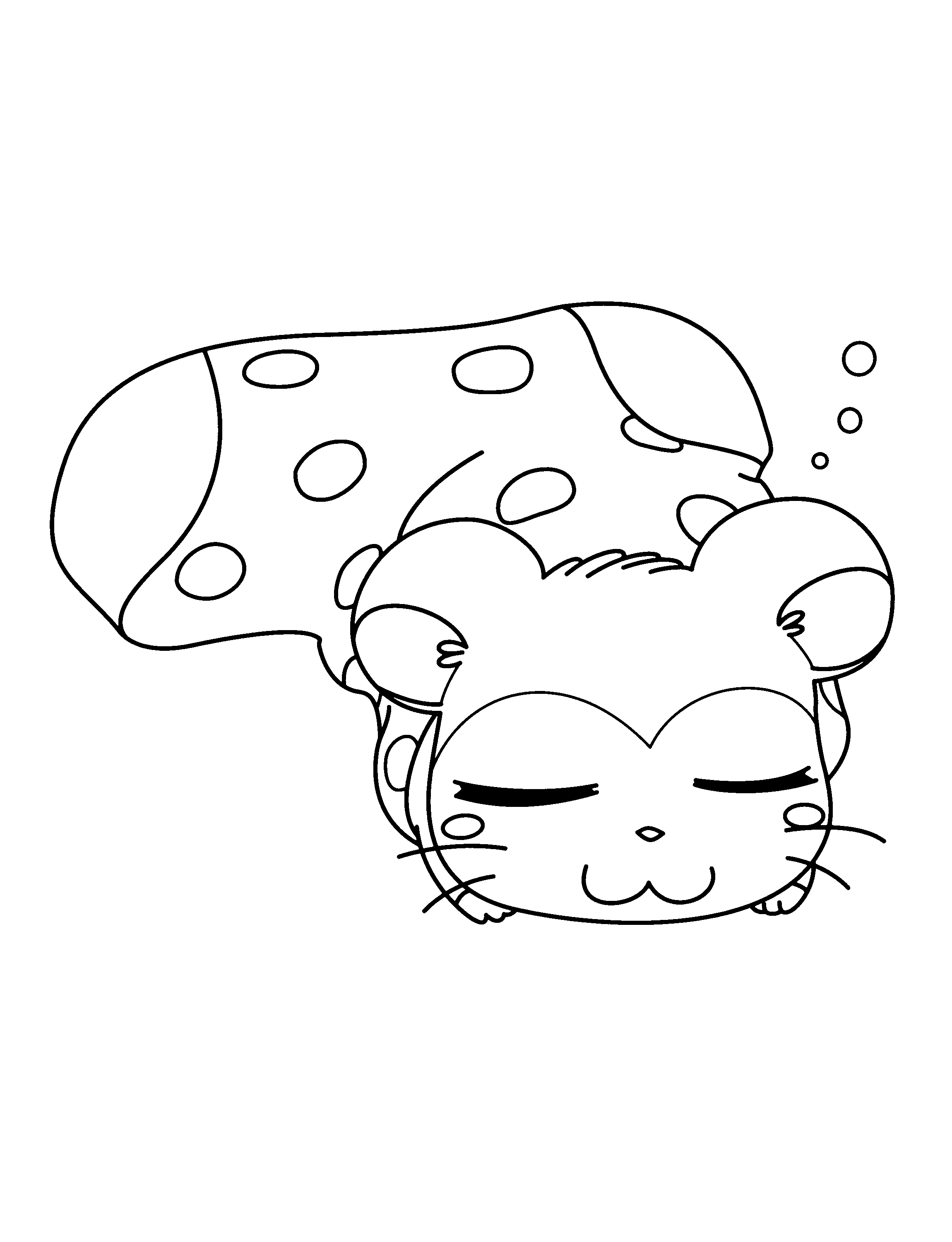 Dessin à colorier: Hamtaro (Dessins Animés) #40024 - Coloriages à Imprimer Gratuits