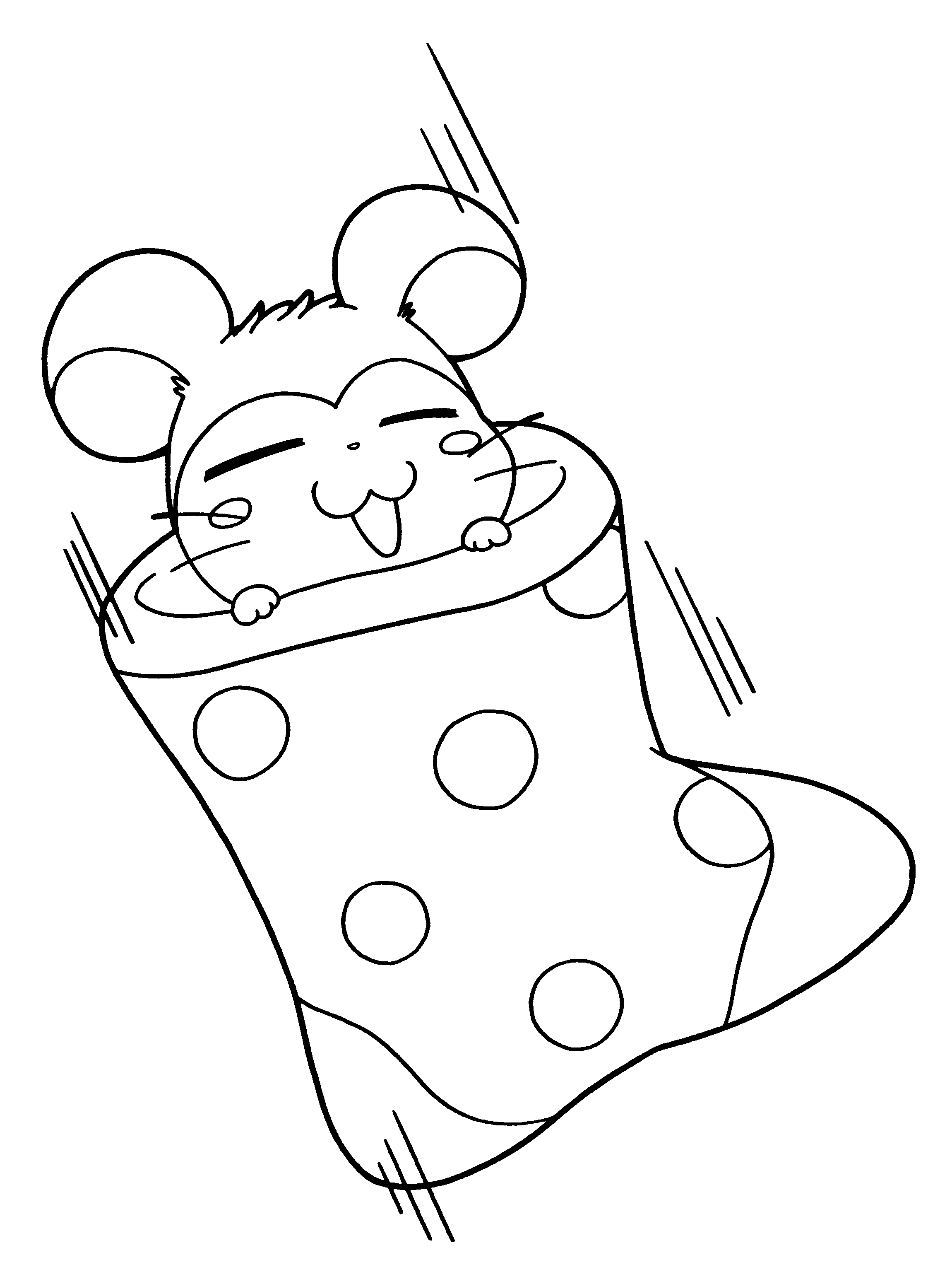 Dessin à colorier: Hamtaro (Dessins Animés) #40033 - Coloriages à Imprimer Gratuits