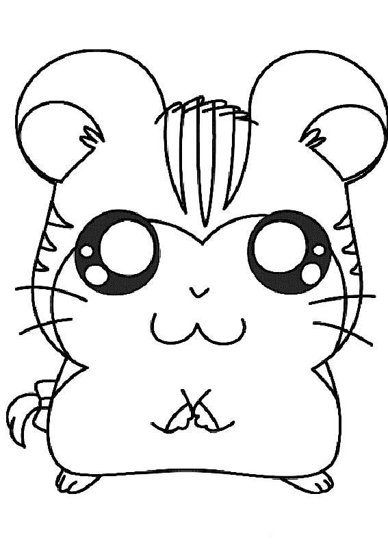 Dessin à colorier: Hamtaro (Dessins Animés) #40042 - Coloriages à Imprimer Gratuits