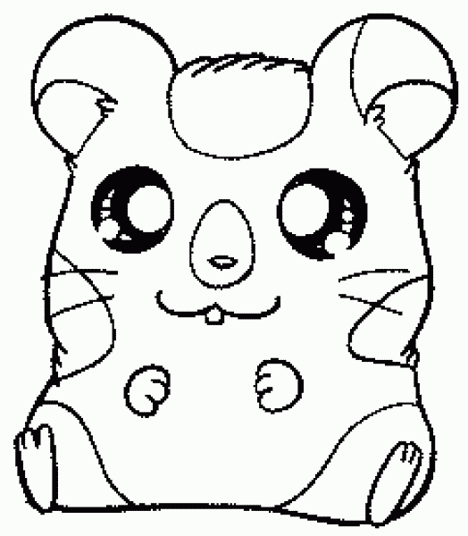 Dessin à colorier: Hamtaro (Dessins Animés) #40109 - Coloriages à Imprimer Gratuits