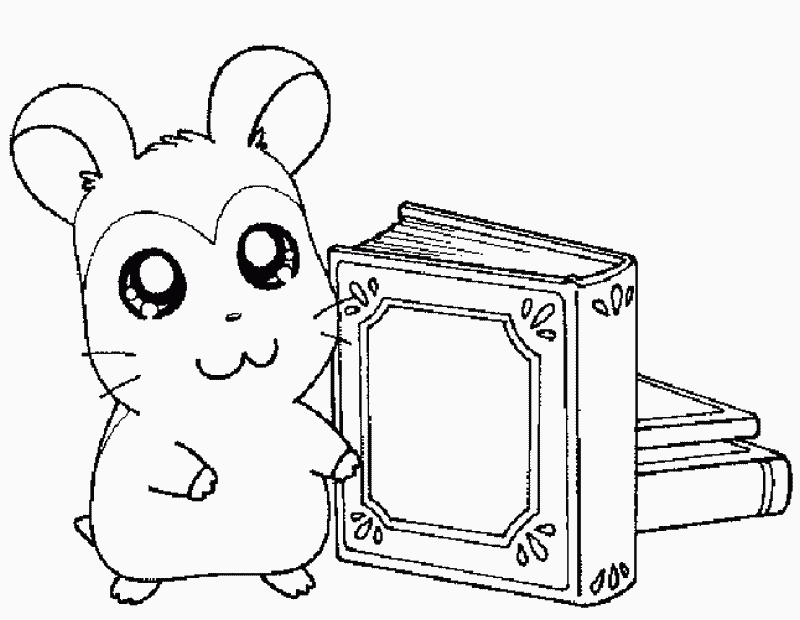 Dessin à colorier: Hamtaro (Dessins Animés) #40117 - Coloriages à Imprimer Gratuits