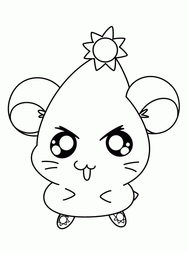 Dessin à colorier: Hamtaro (Dessins Animés) #40156 - Coloriages à Imprimer Gratuits