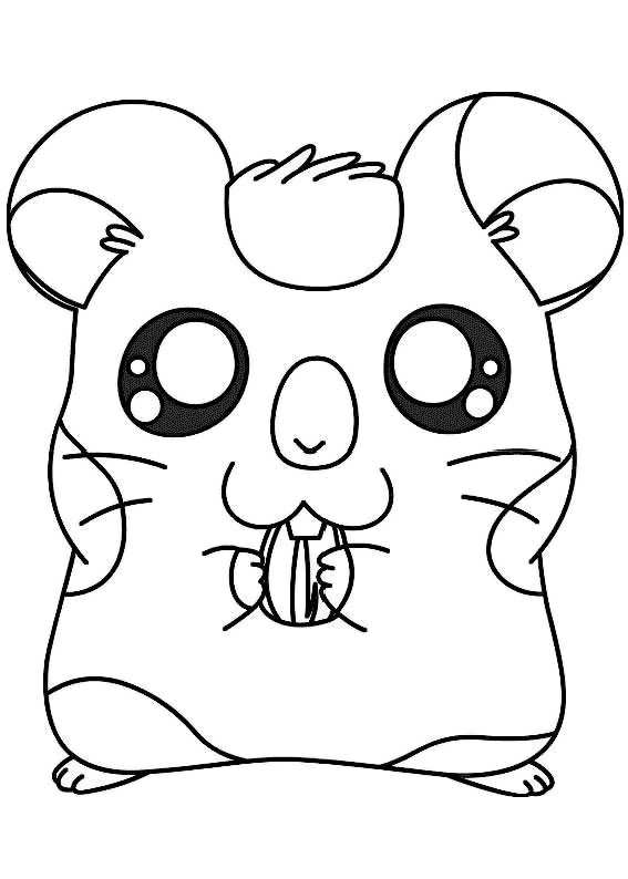 Dessin à colorier: Hamtaro (Dessins Animés) #40198 - Coloriages à Imprimer Gratuits