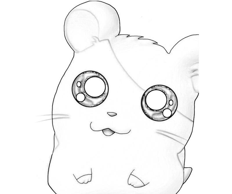 Dessin à colorier: Hamtaro (Dessins Animés) #40209 - Coloriages à Imprimer Gratuits