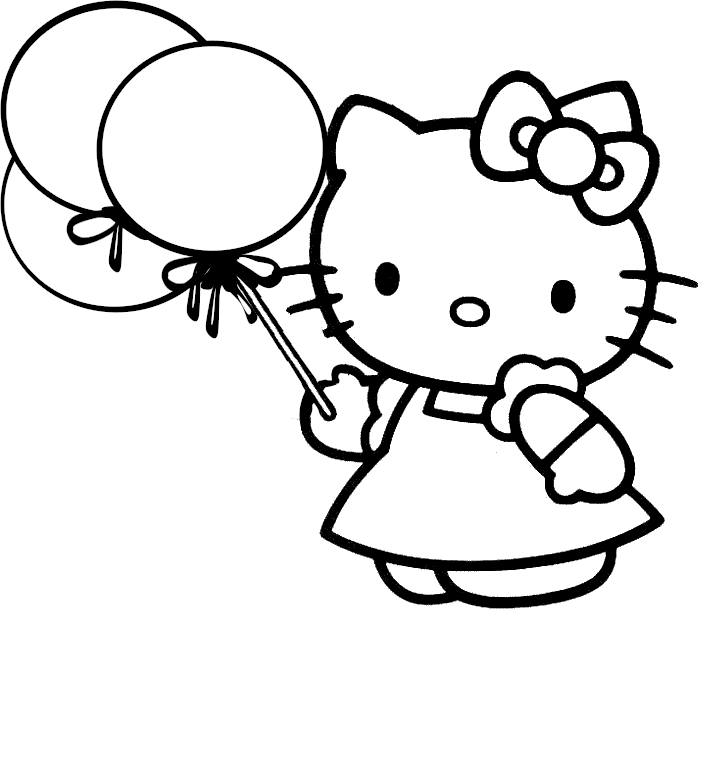 Dessin à colorier: Hello Kitty (Dessins Animés) #36733 - Coloriages à Imprimer Gratuits