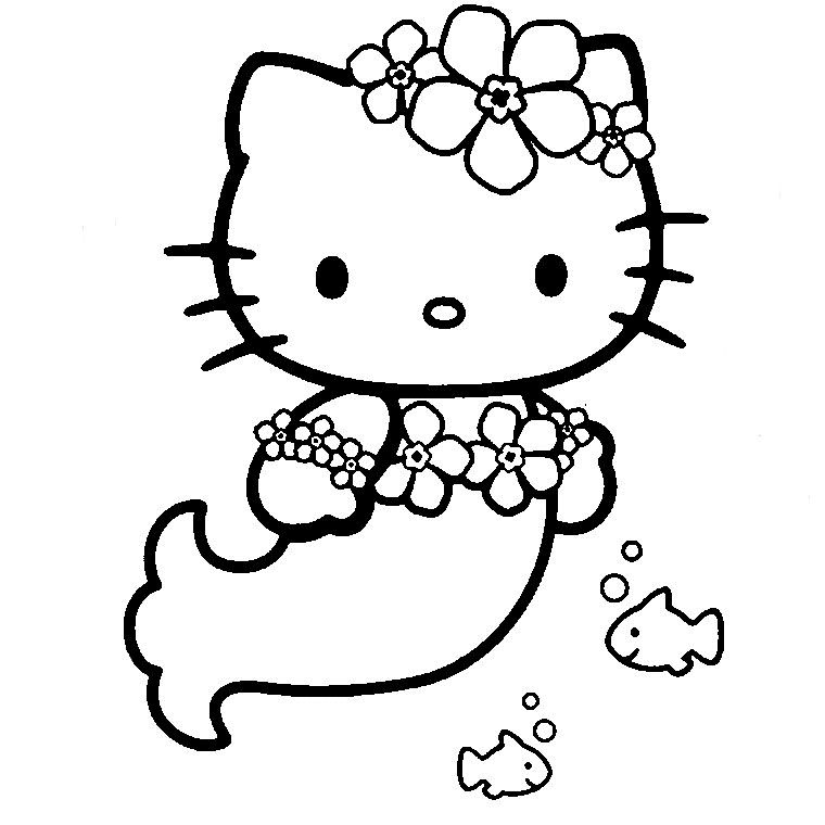 Coloriages Hello Kitty (Dessins Animés) - Album de coloriages