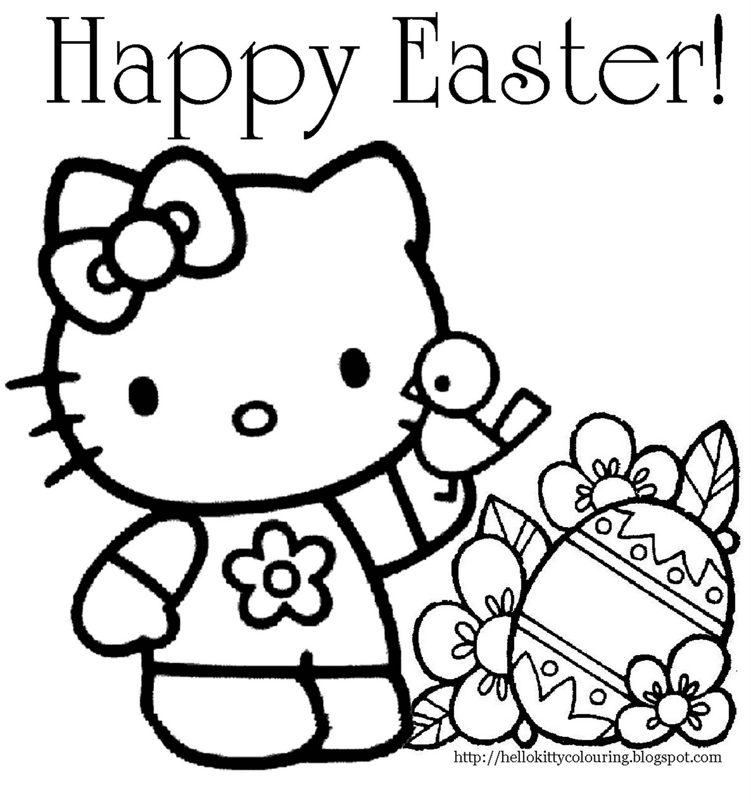 Dessin à colorier: Hello Kitty (Dessins Animés) #36751 - Coloriages à Imprimer Gratuits