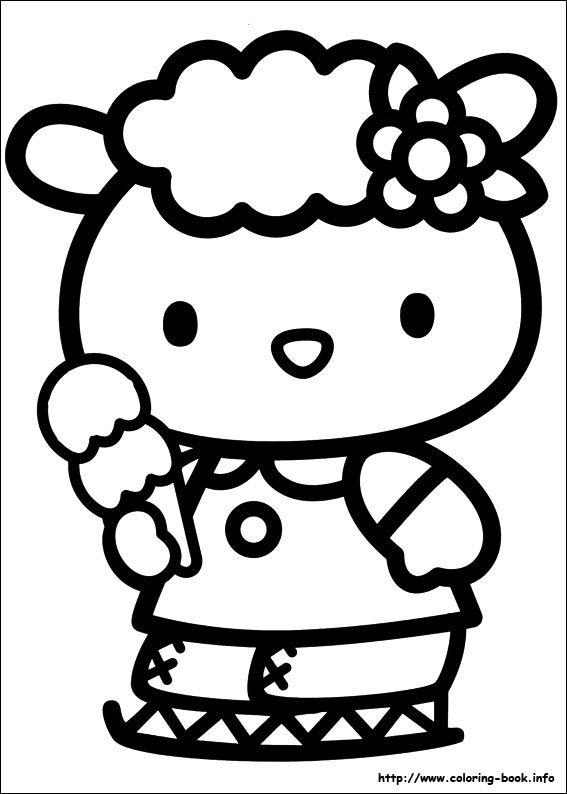 Dessin à colorier: Hello Kitty (Dessins Animés) #36759 - Coloriages à Imprimer Gratuits