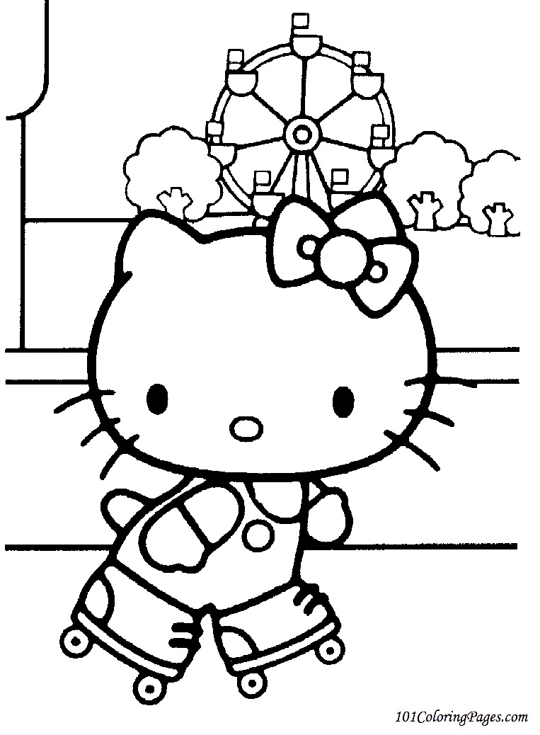 Dessin à colorier: Hello Kitty (Dessins Animés) #36764 - Coloriages à Imprimer Gratuits