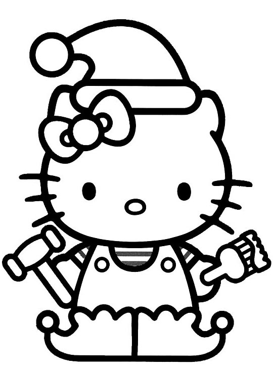 Dessin à colorier: Hello Kitty (Dessins Animés) #36769 - Coloriages à Imprimer Gratuits