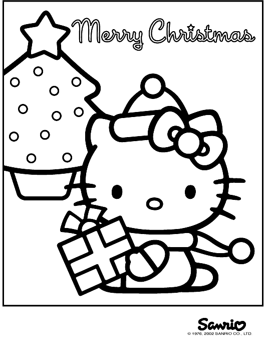 Dessin à colorier: Hello Kitty (Dessins Animés) #36776 - Coloriages à Imprimer Gratuits