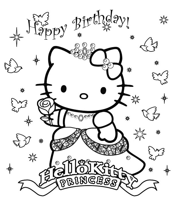 Dessin à colorier: Hello Kitty (Dessins Animés) #36778 - Coloriages à Imprimer Gratuits