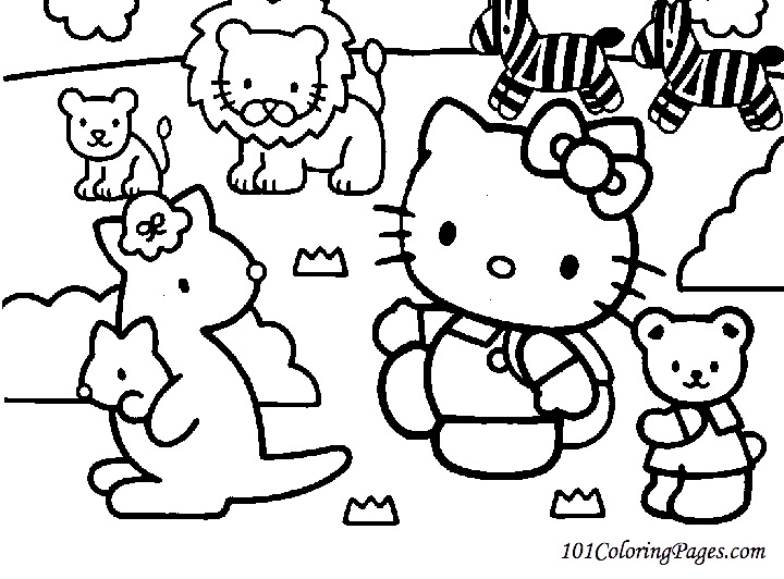 Dessin à colorier: Hello Kitty (Dessins Animés) #36790 - Coloriages à Imprimer Gratuits