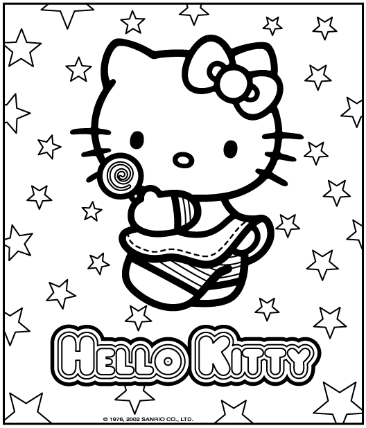 Dessin à colorier: Hello Kitty (Dessins Animés) #36797 - Coloriages à Imprimer Gratuits