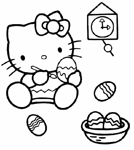 Dessin à colorier: Hello Kitty (Dessins Animés) #36803 - Coloriages à Imprimer Gratuits